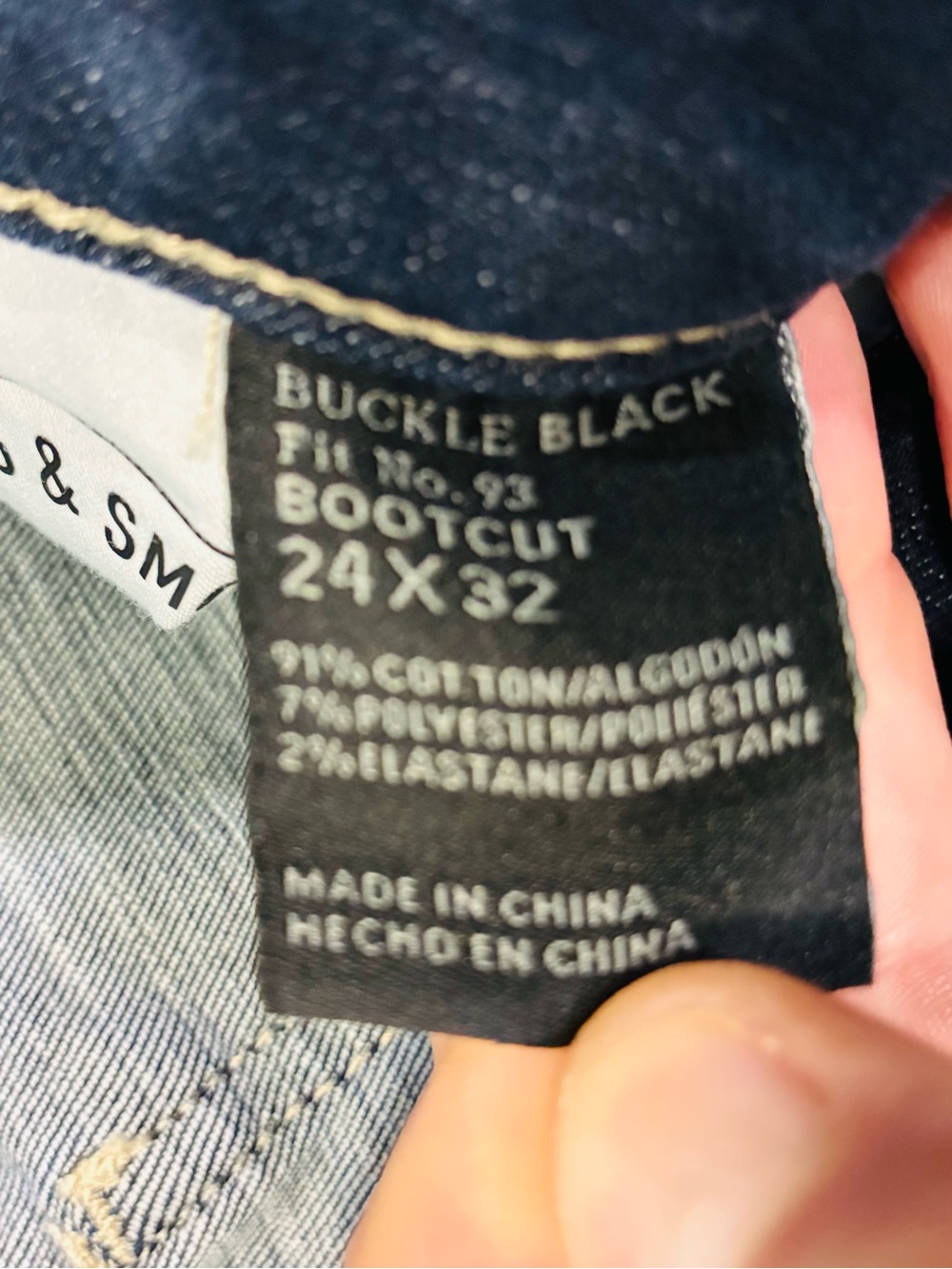 Buckle Black Fit No. 93 Dark Blue Bootcut Stretch Jeans Women’s 24x31 EUC - Picture 11 of 12